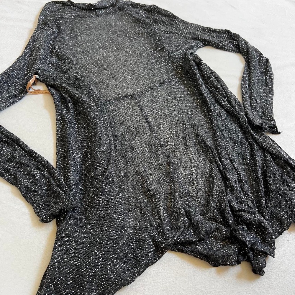 Black Sparkle Cardigan Whimsical Dreamy Spiritual Y2K Miracle Body NWT - Picture 7 of 8